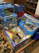 Various boxed Thunderbirds toys including Tracy Island etc