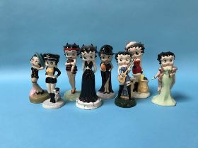 Eight Wade 'Betty Boop' figurines