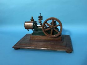 A scale model of a horizontal beam engine pump, W 26cm