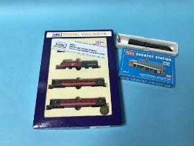 N' gauge model railway, including Trix 'Mallard' etc