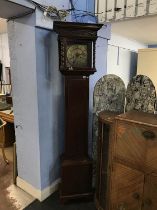 A mahogany long cased clock with brass dial, eight day movement by Brownleys of Staindrop