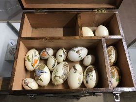 Collection of painted eggs