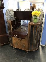 Mahogany cocktail cabinet