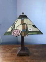 A Tiffany style table lamp