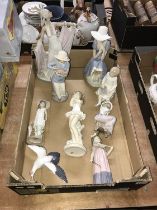 Quantity of Lladro and Nao figures