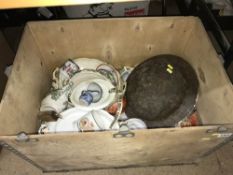 Box of assorted including oriental china etc