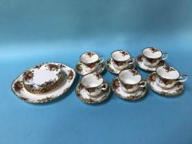 A Royal Albert Old Country Roses tea set