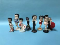 A selection of eight Wade 'Betty Boop' figures