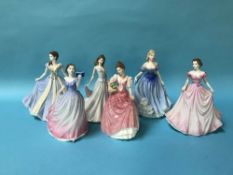 Six boxed Royal Doulton figures