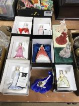 Collection of boxed figures, Royal Doulton and Coalport