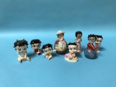 Eight Wade 'Betty Boop' figurines