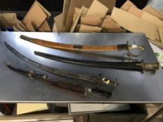Various swords and knives