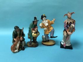 Four Royal Doulton figures