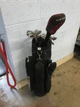 Set of golf clubs