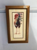 Print by Mary Ann Rogers, limited edition 106/500, 'Cocktail', signed, 33 x 13cm