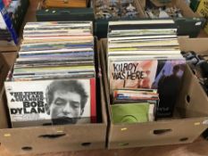 Two boxes of albums, including Jackson C. Frank, ect
