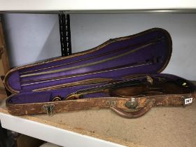 Violin, stamped Norman Duke, London