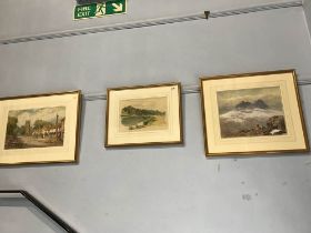 Three watercolours, Ralph Johnson, signed