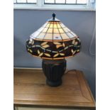 A Tiffany style table lamp