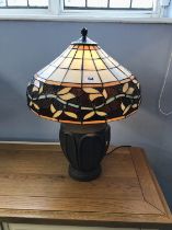 A Tiffany style table lamp