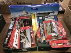 Collection of model kits, Airfix, Revell etc