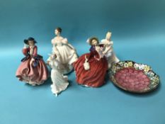 Four Royal Doulton ladies etc