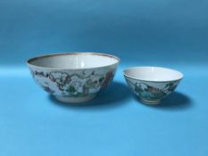 Two Chinese circular bowls