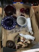 Box of china and glassware