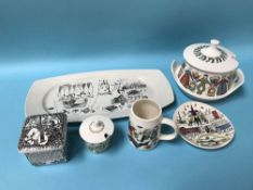 A collection of Norwegian pottery
