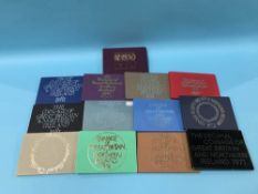 UK proof sets 1970-1982, complete in original packs