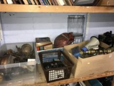 Shelf of assorted wares