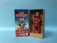 A boxed mechanical Planet Robot
