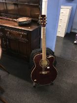 A Tanglewood Sundance electric guitar and soft case, number 990146354 TW-57