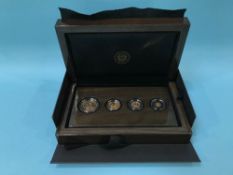 A 2019 Krugerrand gold proof set of four (1/4, 1/10, 1/20, 1/50), with Certificate
