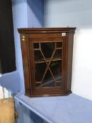 Mahogany corner cabinet