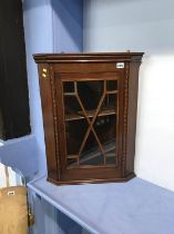 Mahogany corner cabinet