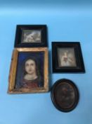 A collection of four various miniatures