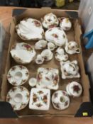 Collection of Royal Albert Old Country Roses china
