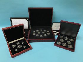 Collection of various silver coins