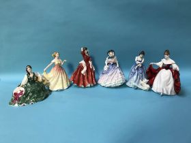 Six various Royal Doulton figurines