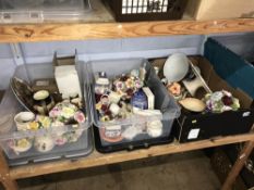 Royal Albert, Ringtons and other china, in three boxes
