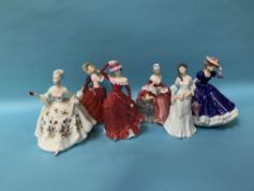 Six various Royal Doulton figurines