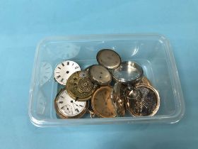 A small box of pocket watches