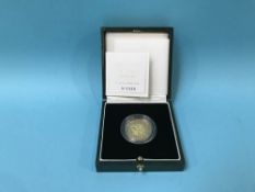 A 1997 £2 gold proof coin