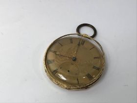 An 18ct gold pocket watch, gross weight 67g