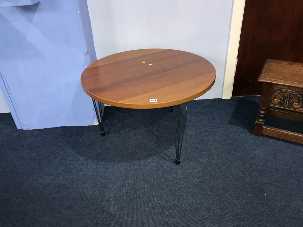 Circular coffee table