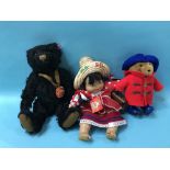 A boxed Steiff Teddy Bear '2014', a 'Paddington Bear' and a 'Momis Munecas' (3)