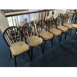 Six Windsor chairs