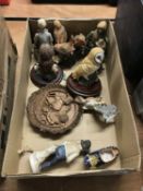 Box of figures and birds