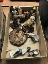 Box of figures and birds